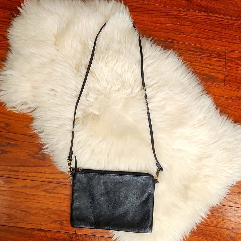 The Sak Black Studded Leather Zip Top Mini Bag - Picture 4 of 5